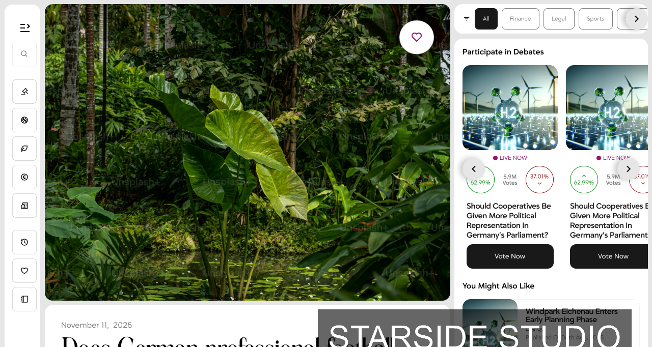 A news Platform for German Cooperatives desktop 3